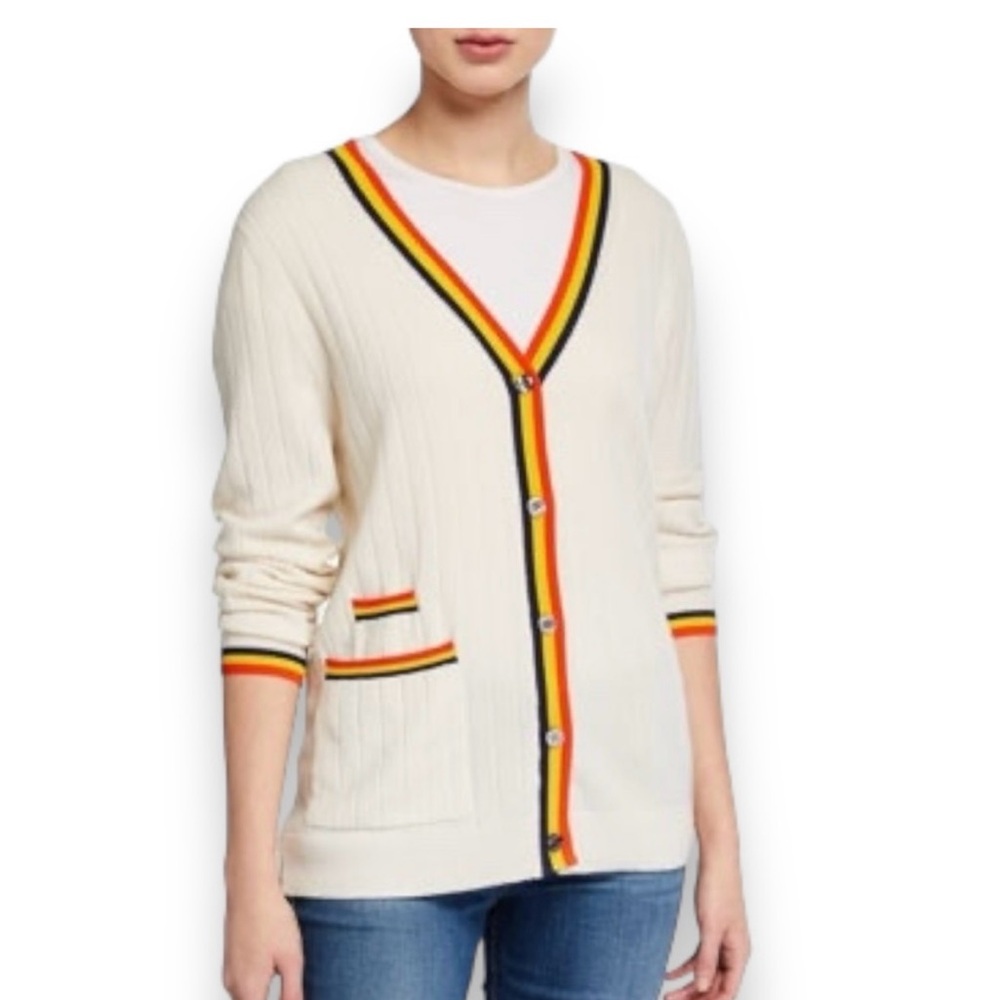 KULE Cashmere Stripped Cardigan